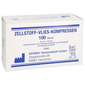 ZELLSTOFF VLIES KOMPRESSEN 8x10 cm unsteril 100 St Kompressen Produktbild