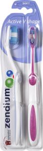 Zendium Tandborste V-Shape Soft 2-p, 2 st produkt bild