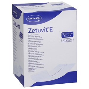 ZETUVIT E Saugkompressen steril 10x10 cm Produktbild