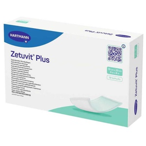 ZETUVIT Plus extrastarke Saugkompr.steril 10x20 cm Produktbild