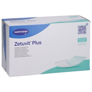 ZETUVIT Plus extrastarke Saugkompr.steril 10x20 cm Produktbild