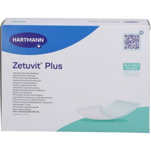 ZETUVIT Plus extrastarke Saugkompr.steril 15x20 cm Produktbild