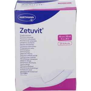 ZETUVIT Saugkompressen steril 10x10 cm Produktbild