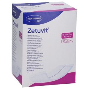 ZETUVIT Saugkompressen steril 10x10 cm Produktbild