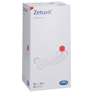ZETUVIT Saugkompressen steril 10x20 cm Produktbild