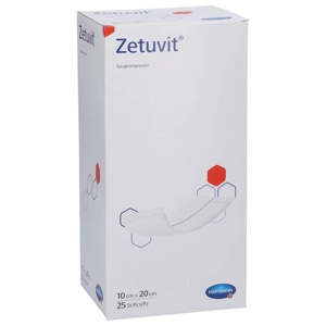 ZETUVIT Saugkompressen steril 10x20 cm Produktbild