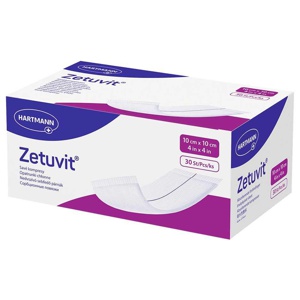 ZETUVIT Saugkompressen unsteril 10x10 cm Produktbild