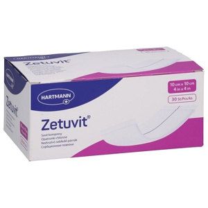 ZETUVIT Saugkompressen unsteril 10x10 cm Produktbild