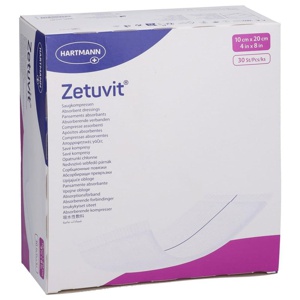 ZETUVIT Saugkompressen unsteril 10x20 cm Produktbild