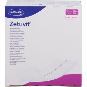 ZETUVIT Saugkompressen unsteril 10x20 cm Produktbild