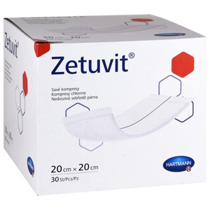 ZETUVIT Saugkompressen unsteril 20x20 cm Produktbild