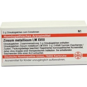 ZINCUM METALLICUM LM XVIII Globuli Produktbild