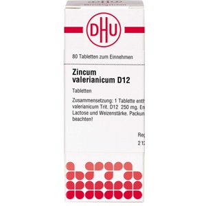 ZINCUM VALERIANICUM D 12 Tabletten Produktbild