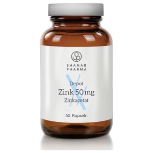 Zink 50 mg Zinkacetat depot Shanab Kapseln, 60 St Kapseln Produktbild