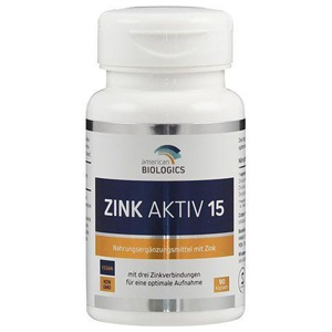 ZINK AKTIV 15 American Biologics Kapseln Produktbild