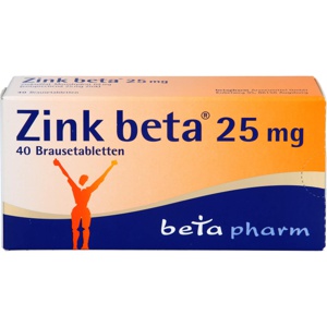 ZINK BETA 25 Brausetabletten Produktbild