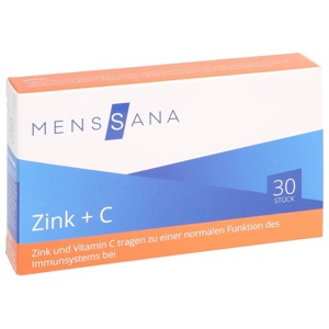ZINK+C MensSana Lutschtabletten Produktbild