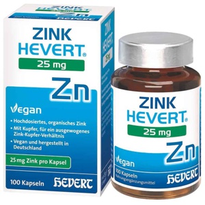 ZINK HEVERT 25 mg 100 St Kapseln Produktbild