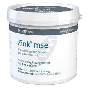 Zink II Mse 1,25 mg Tabletten, 360 St Tabletten Produktbild