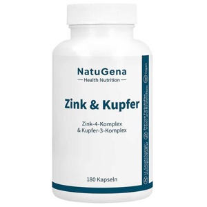NatuGena Zink & Kupfer 180 St Kapseln Produktbild