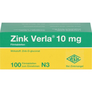 ZINK VERLA 10 mg Filmtabletten Produktbild