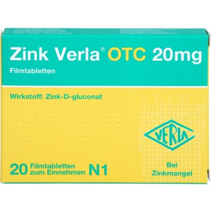 ZINK VERLA OTC 20 mg Filmtabletten Produktbild