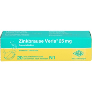 ZINKBRAUSE Verla 25 mg Brausetabletten Produktbild