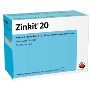 Zinkit® 20 Tabletten, 100 St Überzogene Tabletten Produktbild