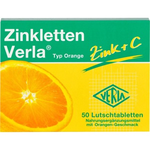 ZINKLETTEN Verla Orange Lutschtabletten Produktbild