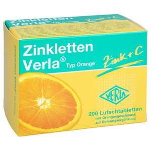 ZINKLETTEN Verla Orange Lutschtabletten Produktbild