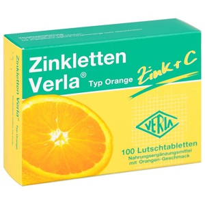 Zinkletten Verla Orange Tabletten 100 St, 49 g Produktbild