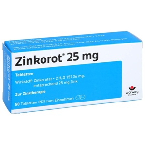 ZINKOROT 25 mg Tabletten Produktbild