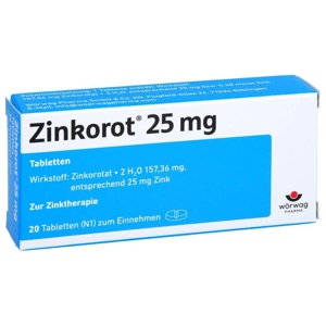 ZINKOROT 25 mg Tabletten Produktbild