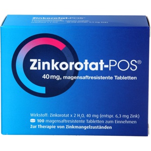 ZINKOROTAT POS magensaftresistente Tabletten Produktbild