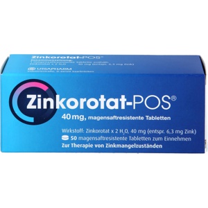 ZINKOROTAT POS magensaftresistente Tabletten Produktbild