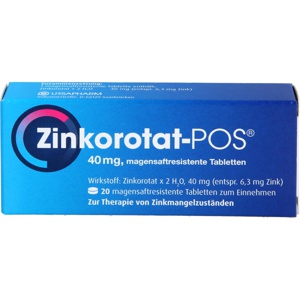 ZINKOROTAT POS magensaftresistente Tabletten Produktbild