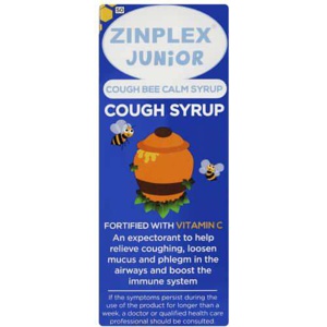 Zinplex Junior Cough Bee Calm Syrup 200ml product image