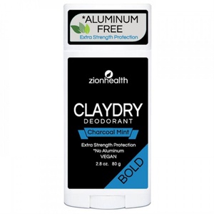 Zionhealth - Bio Claydry deodorant - Charcoal mint produktbillede