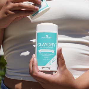 Zionhealth - Bio Claydry deodorant - Eucalyptus mint produktbillede