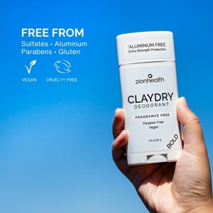 Zionhealth - Bio Claydry deodorant - fragrance free produktbillede
