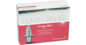 Zomig Nasal Nässpray 5 mg/dos 2 st produkt bild