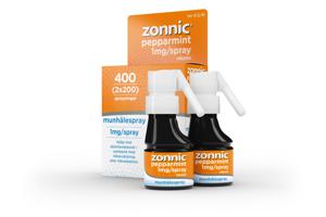Zonnic Pepparmint, munhålespray 1 mg/spray, 400 doser