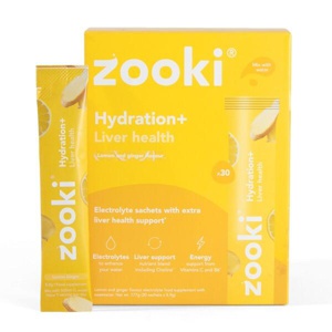 Zooki Hydration+ Liver Health, Lemon Ginger Flavour - 30 Sachets product image
