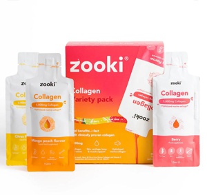 Zooki Marine Collagen Variety 5,000mg-5x15ml Mango Peach 5x15ml Citrus Lime 4x15ml 5,000mg Berry product image