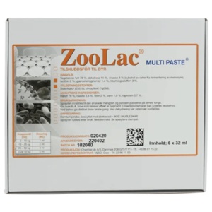 Zoolac Multi Paste tilskuddsfôr til dyr 6x32 ml produktbilde