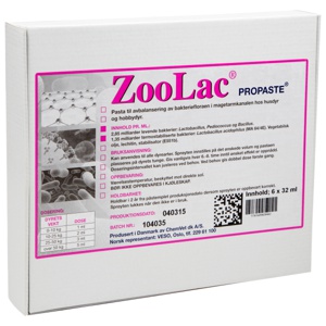 Zoolac Propaste probiotika til dyr 6x32 ml produktbilde