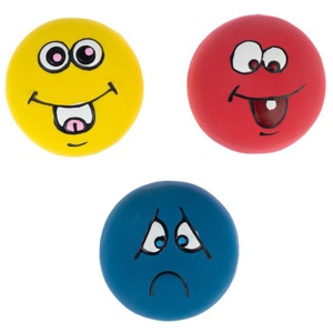 Zooplus Basics Hundespielzeug Emoji Latexbälle Produktbild