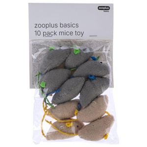 Zooplus Basics Katzenspielzeugset Mäuse Produktbild