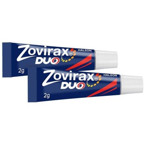 Zovirax Duo 50 mg/g / 10 mg/g Creme, 2x2 g Creme Produktbild