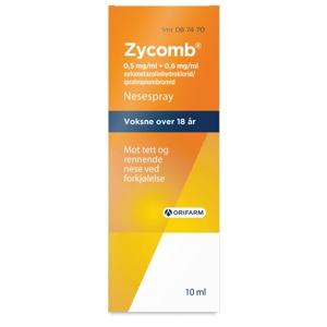 Zycomb nesespray 10 ml produktbilde